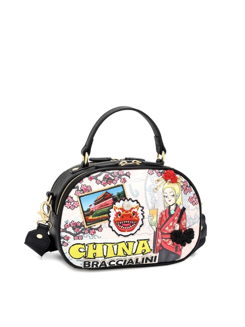 CARTOLINE China Mini sac à main avec bandoulière multi - Sacs pour Femme