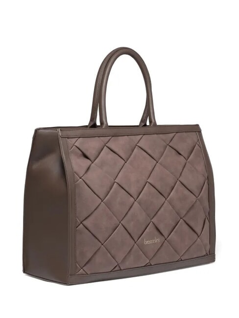 ICONS Tote Sac à main avec bandoulière marron - Sacs pour Femme