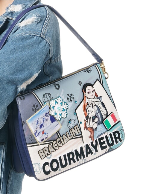 CARTOLINE Courmayeur Sac à bandoulière, avec bandoulière multi - Sacs pour Femme