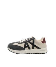 ARMANI EXCHANGE A|X LOGO Baskets blanc cassé + gris foncé - Chaussures Homme - 2