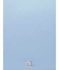 RALPH LAUREN DANNI Sac à bandoulière, avec bandoulière, en cuir bleu ciel - Sacs pour Femme - 4