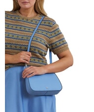 RALPH LAUREN DANNI Sac à bandoulière, avec bandoulière, en cuir bleu ciel - Sacs pour Femme - 7