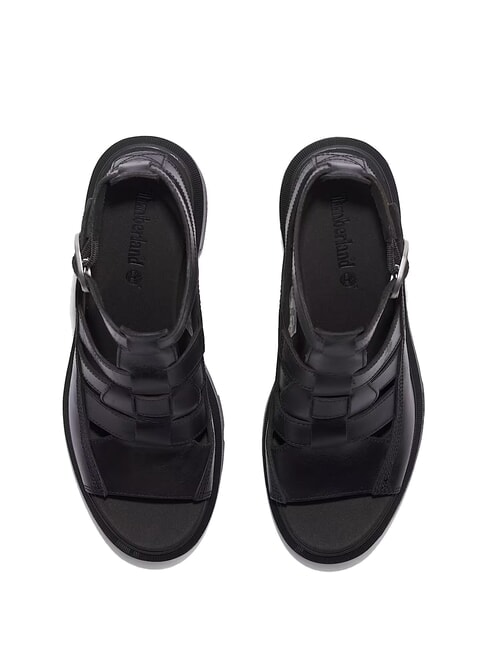 ALLINGTON Sandale haute de p&ecirc;cheur noir pleine fleur - Chaussures Femme