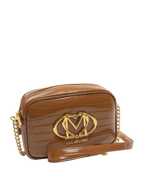 CROCO PRINTED Sac bandoulière pour appareil photo chameau2 - Sacs pour Femme