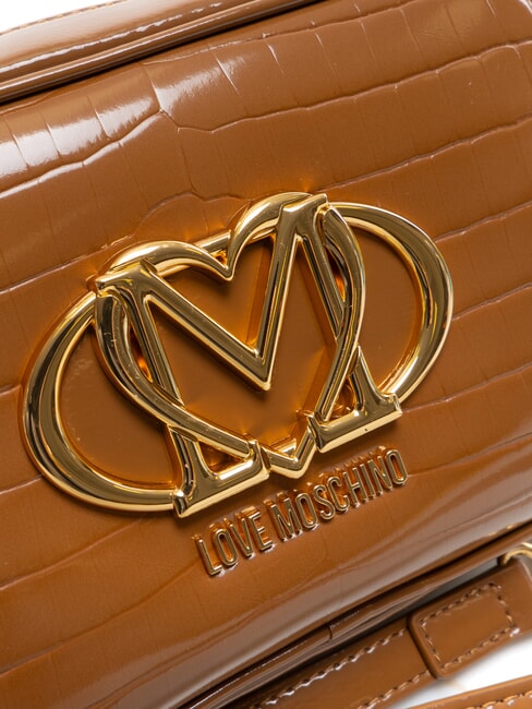 CROCO PRINTED Sac bandoulière pour appareil photo chameau2 - Sacs pour Femme