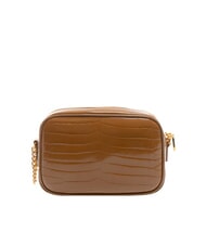 LOVE MOSCHINO CROCO PRINTED Sac bandoulière pour appareil photo chameau2 - Sacs pour Femme - 4