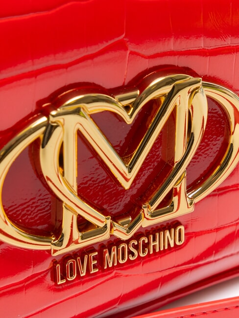 CROCO PRINTED Sac bandouli&egrave;re pour appareil photo rouge - Sacs pour Femme