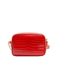 LOVE MOSCHINO CROCO PRINTED Sac bandouli&egrave;re pour appareil photo rouge - Sacs pour Femme - 4