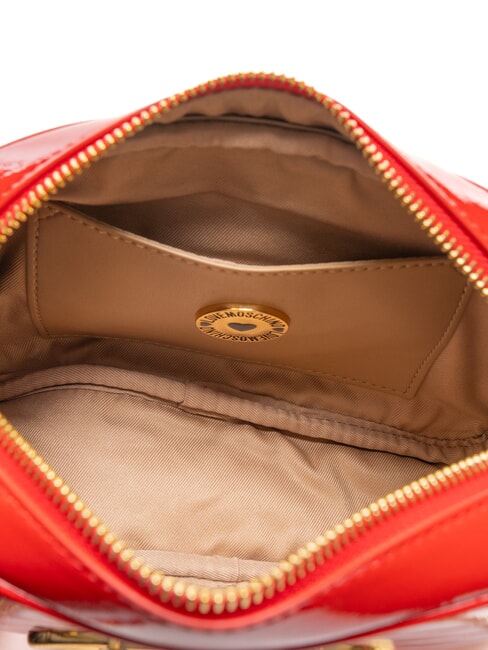 CROCO PRINTED Sac bandouli&egrave;re pour appareil photo rouge - Sacs pour Femme