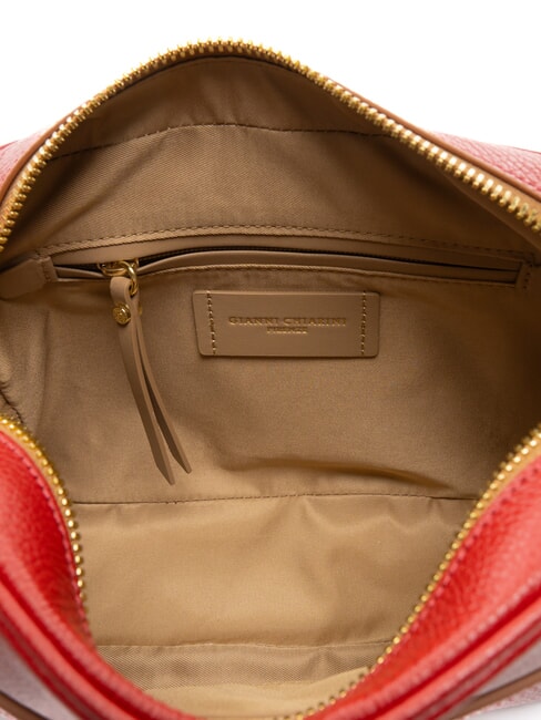 NINA Sac photo en cuir cerise - Sacs pour Femme