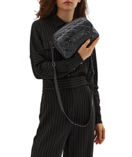 LOVE MOSCHINO QUILTED  Mini sac pour appareil photo sur l'épaule Noir - Sacs pour Femme - 4