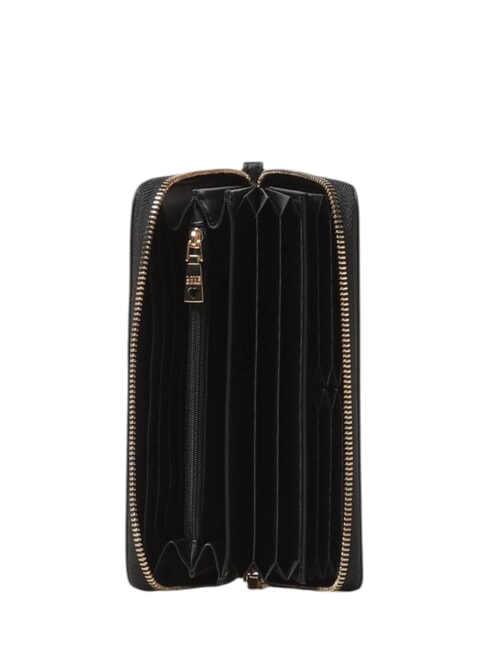 GOLD LETTERING Portefeuille zippé Noir - Portefeuilles Femme