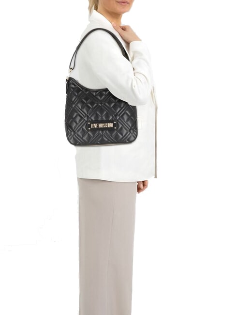 QUILTED  Sac à bandoulière Hobo Noir - Sacs pour Femme