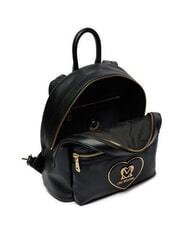 LOVE MOSCHINO GOLDEN HEART  Sac à dos Noir - Sacs pour Femme - 3