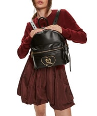 LOVE MOSCHINO GOLDEN HEART  Sac à dos Noir - Sacs pour Femme - 4