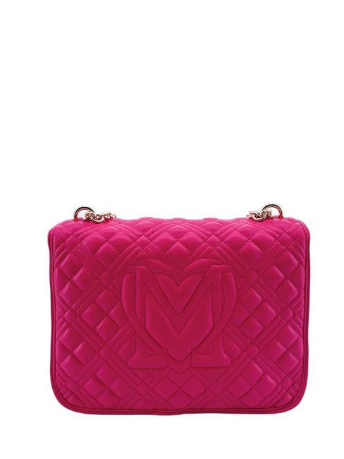 QUILTED GOLD CHAIN Sac port&eacute; &eacute;paule/crois&eacute; magenta - Sacs pour Femme