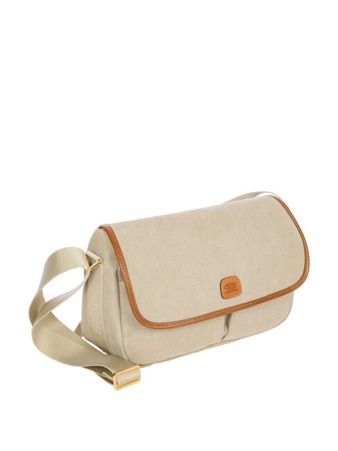 SORRENTO M Sac en toile de taille moyenne avec rabat BEIGE - Sacs pour Femme