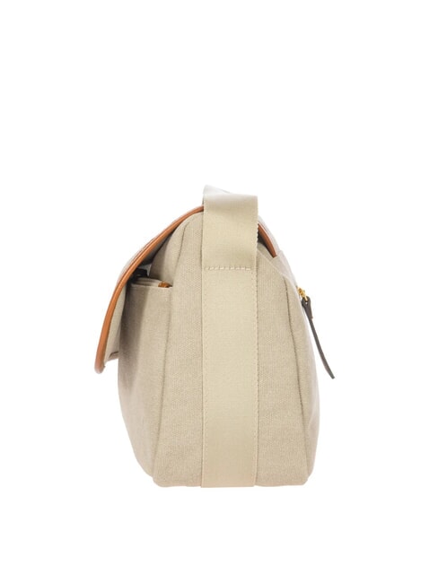 SORRENTO M Sac en toile de taille moyenne avec rabat BEIGE - Sacs pour Femme