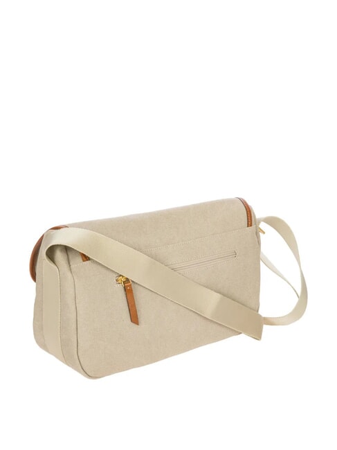 SORRENTO M Sac en toile de taille moyenne avec rabat BEIGE - Sacs pour Femme