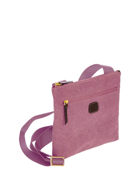 SORRENTO EMMA Sac à bandoulière plat en toile cyclamen - Sacs pour Femme