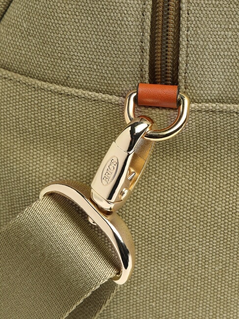 SORRENTO CAMILLA Sac cartable en toile avec bandoulière olive - Sacs pour Femme