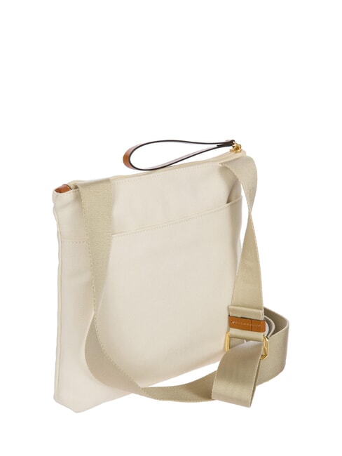 SORRENTO EMMA Sac à bandoulière plat en toile CRÈME - Sacs pour Femme