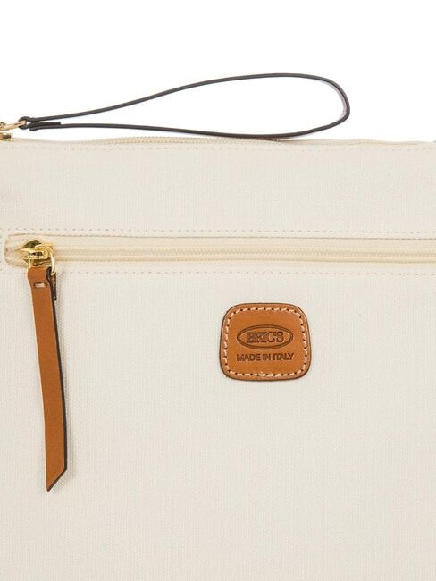 SORRENTO EMMA Sac à bandoulière plat en toile CRÈME - Sacs pour Femme