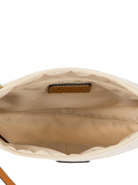 SORRENTO EMMA Sac à bandoulière plat en toile CRÈME - Sacs pour Femme