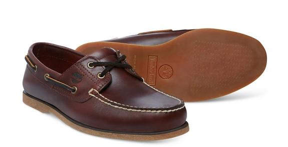 chaussures de bateau CLASSIC, en cuir MARRON - Chaussures Homme