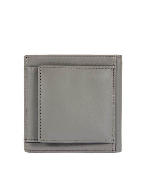 BERNINA Portefeuille porte-monnaie en cuir GRIS - Portefeuilles Homme