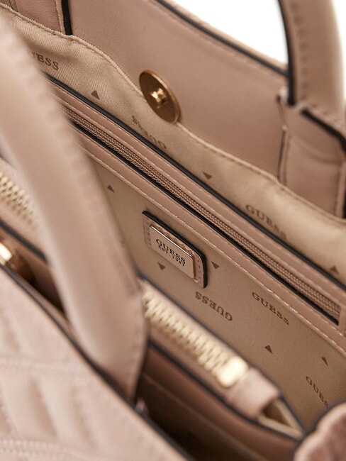 GIULLY Sac matelassé à double anses beige clair - Sacs pour Femme