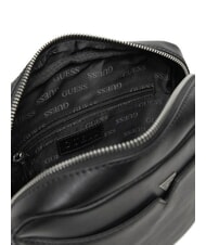 GUESS FIRENZE Sac en cuir NOIR - Sacs en Bandoulières pour Homme - 3