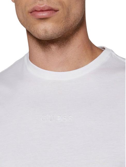 PIMA T-shirt en coton avec logo brod&eacute; blanc pur - T-shirt
