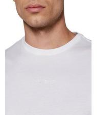 GUESS PIMA T-shirt en coton avec logo brod&eacute; blanc pur - T-shirt - 3
