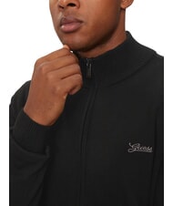 GUESS DARREL Cardigan col montant enti&egrave;rement zipp&eacute; jetbla - Pulls pour hommes - 3