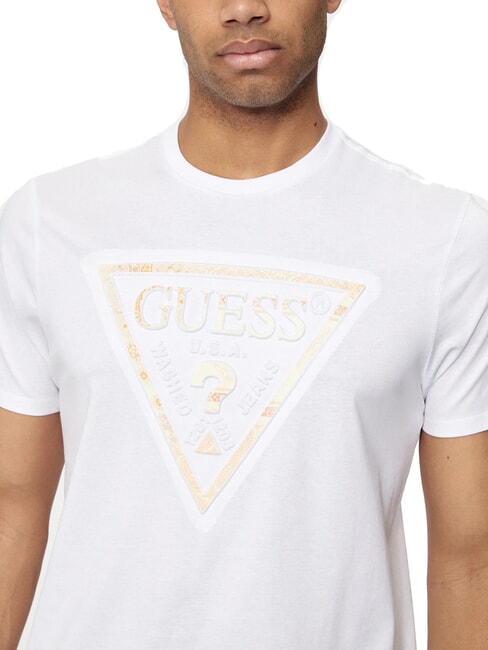 PATCHWORK T-shirt imprimé blanc pur - T-shirt