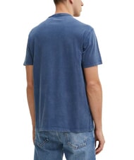 GUESS TRIANGLE T-shirt en coton avec imprimé fanion bleu - T-shirt - 2