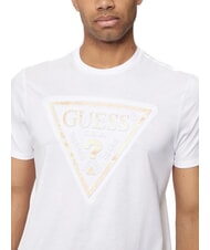 GUESS PATCHWORK T-shirt imprimé blanc pur - T-shirt - 3