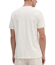 GUESS WORLD STAMPS T-shirt en coton blanc perle multi - T-shirt - 2