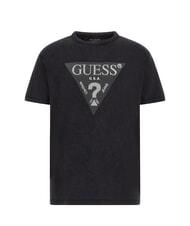 GUESS TRIANGLE T-shirt en coton avec imprimé jetbla - T-shirt - 4