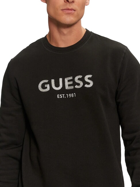 BOX Sweat-shirt avec logo brod&eacute; m&eacute;tallis&eacute; jetbla - Pulls molletonn&eacute;s