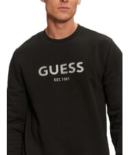 GUESS BOX Sweat-shirt avec logo brod&eacute; m&eacute;tallis&eacute; jetbla - Pulls molletonn&eacute;s - 3