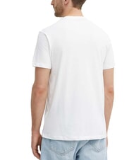 GUESS TRIANGLE T-shirt en coton avec imprimé blanc pur - T-shirt - 2