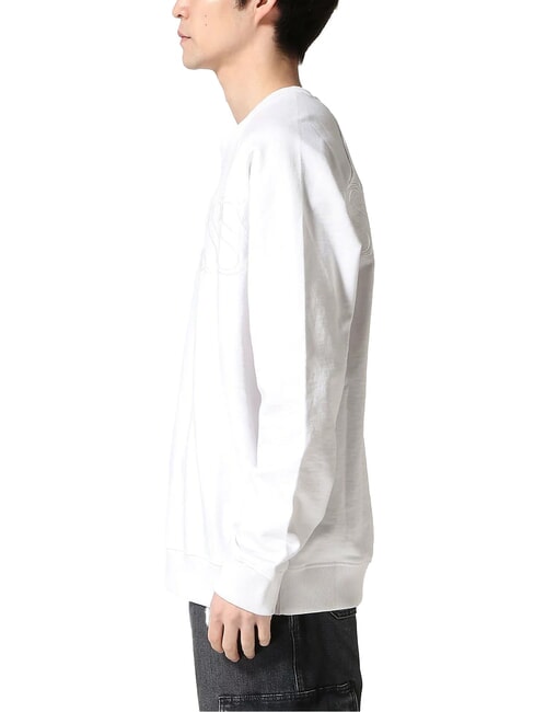 RAGLAN Sweat-shirt ras du cou en coton blanc pur - Pulls molletonn&eacute;s