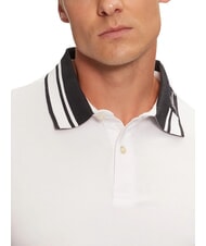 GUESS NOLAN Polo manches courtes col rayé blanc pur - chemise polo - 3