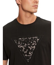 GUESS TRIANGLE T-shirt avec patch logo brodé jetbla - T-shirt - 3