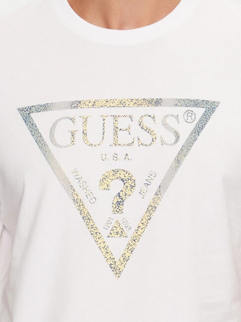 TRIANGLE T-shirt avec maxi imprimé blanc pur - T-shirt
