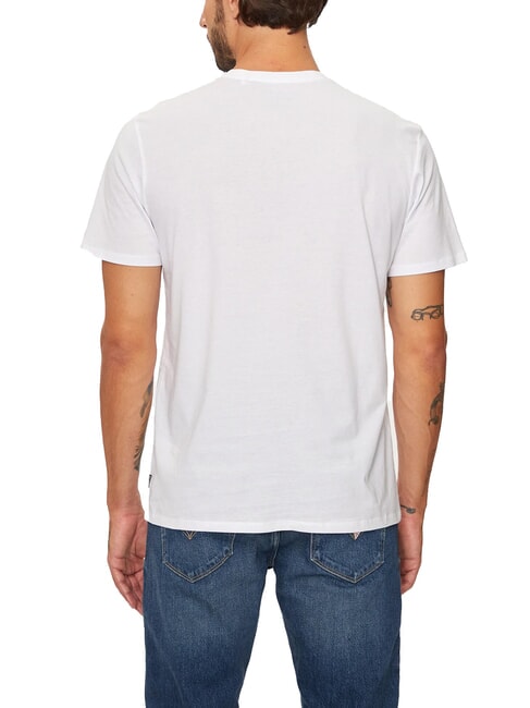 METALLIC LOGO T-shirt avec imprimé en relief blanc pur - T-shirt