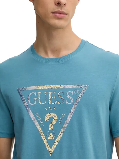 TRIANGLE T-shirt avec maxi imprim&eacute; temp&ecirc;te sauvage bleue - T-shirt