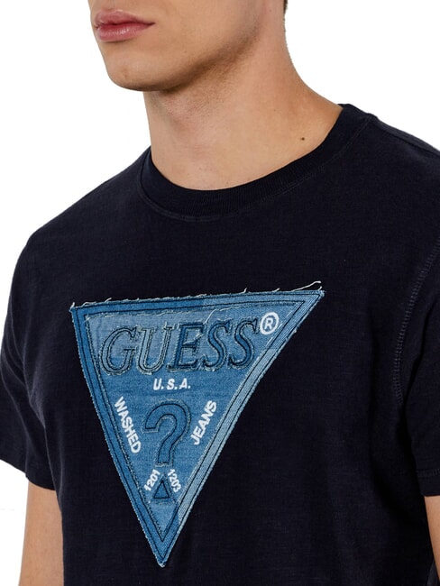 TRIANGLE T-shirt avec patch maxi logo jetbla - T-shirt